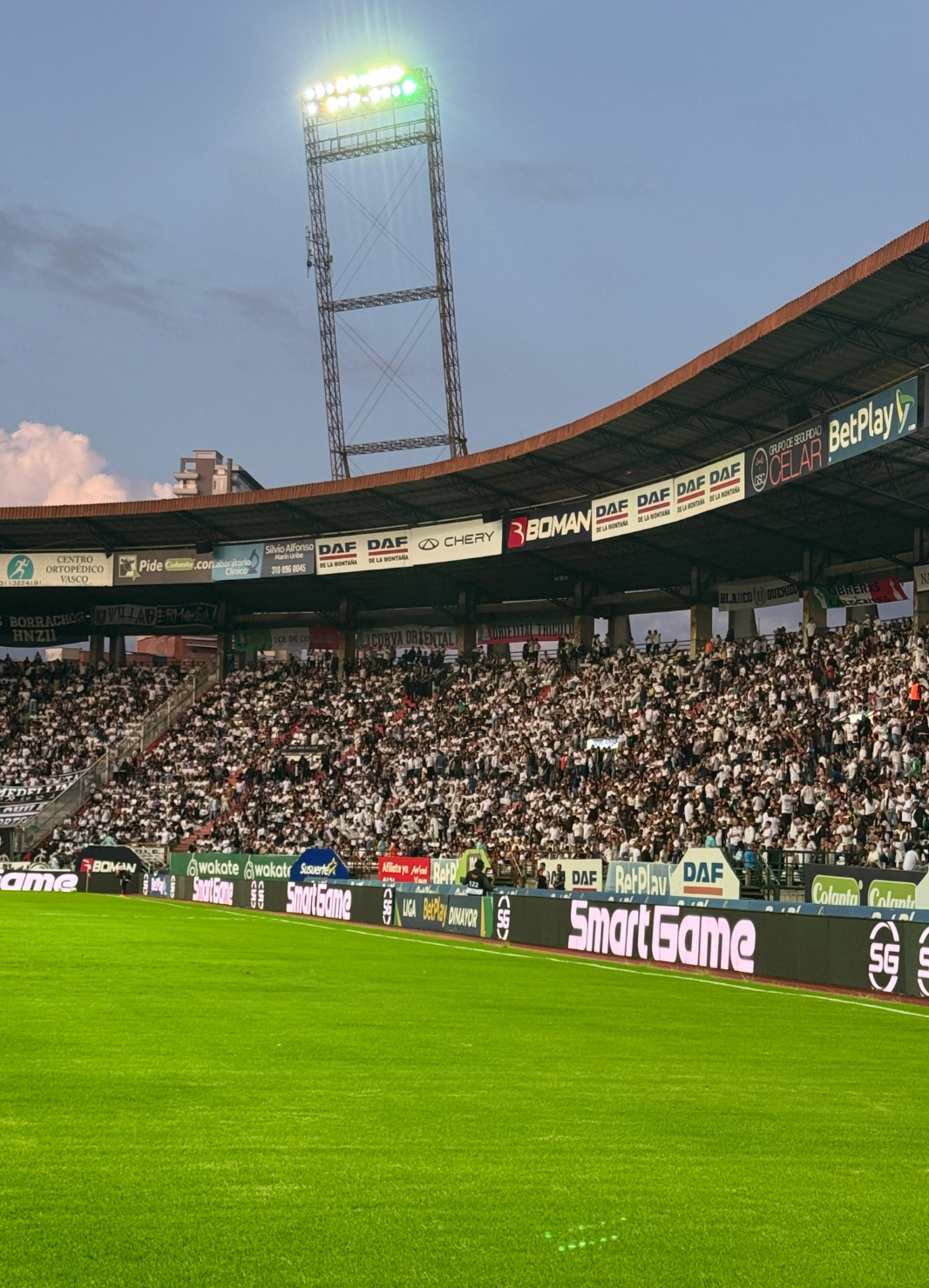 Estadio iluminado